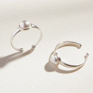 ALEX AND ANI White Sea Sultry Ring Pearl